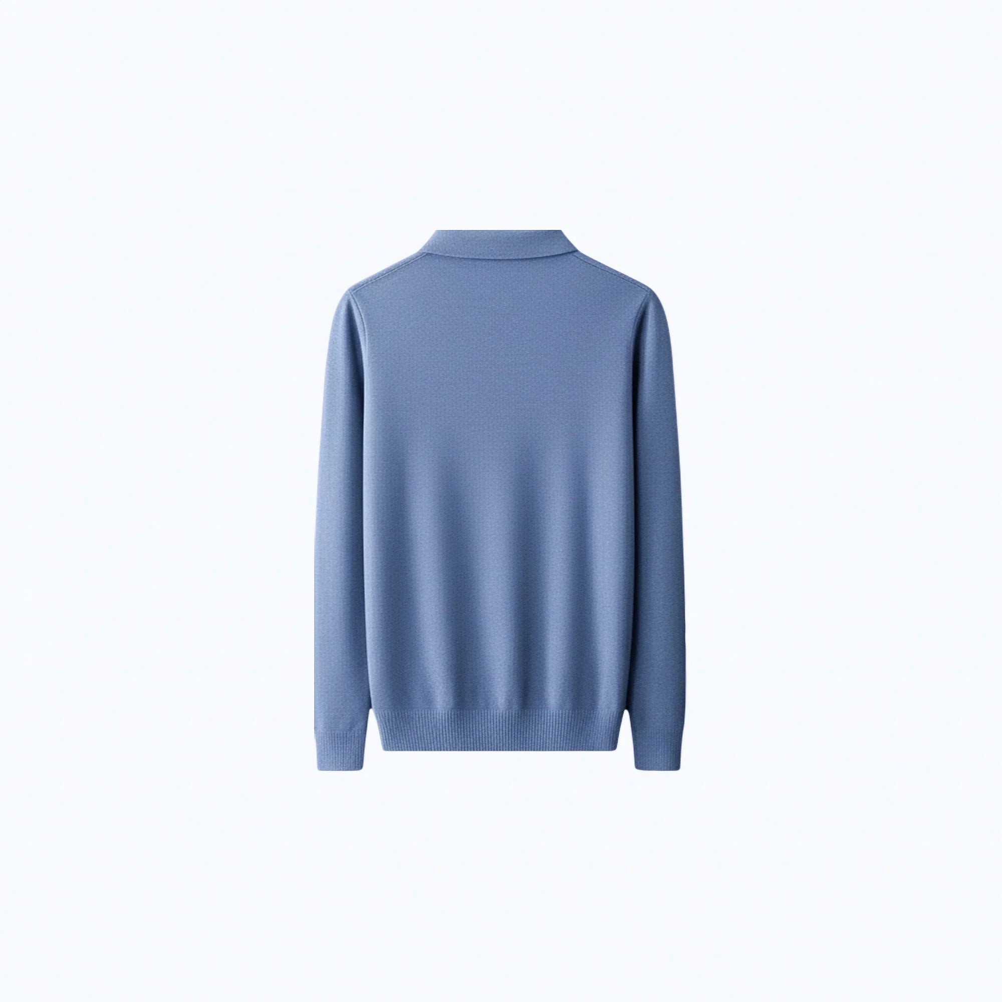 Maglione polo in lana al 100%