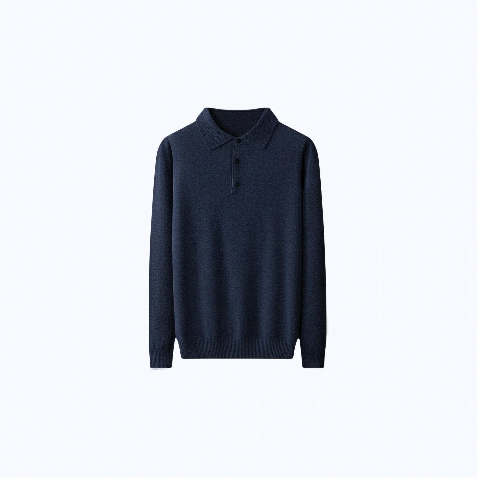 Maglione polo in 100% lana