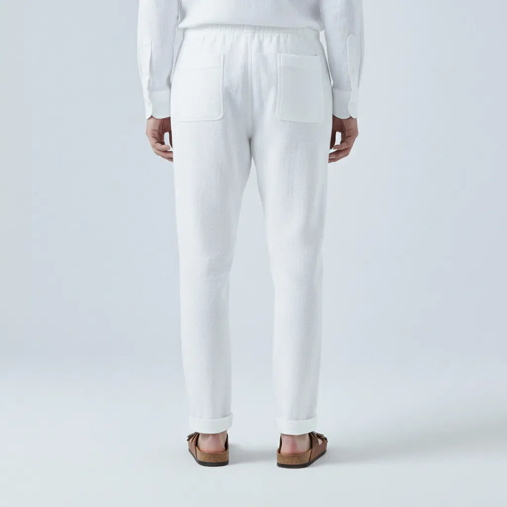 Pantaloni in lino al 100%