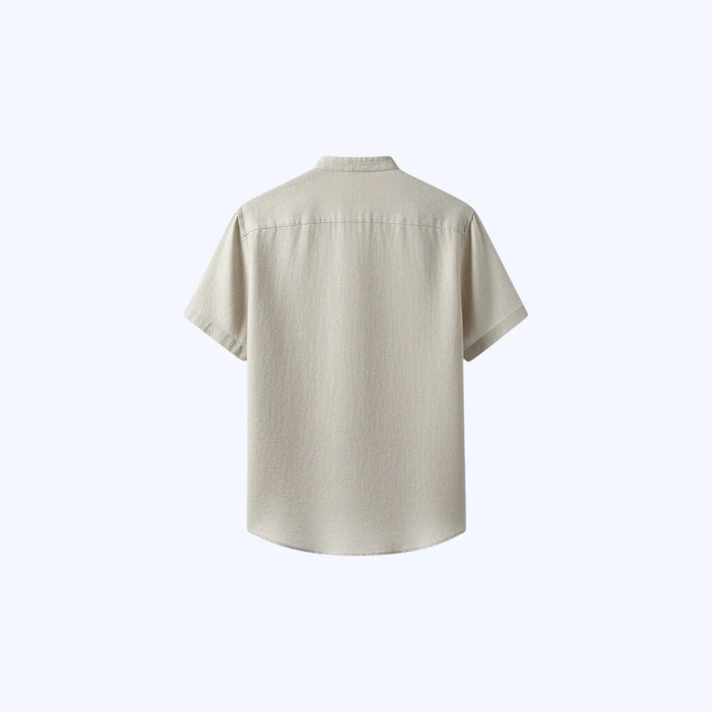 Camicia di lino a maniche corte