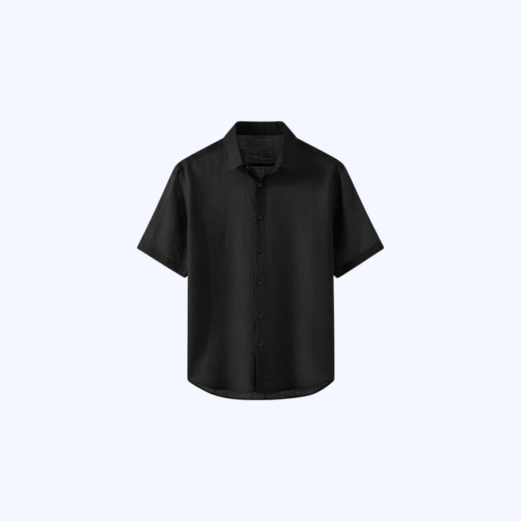 Camicia in lino a maniche corte