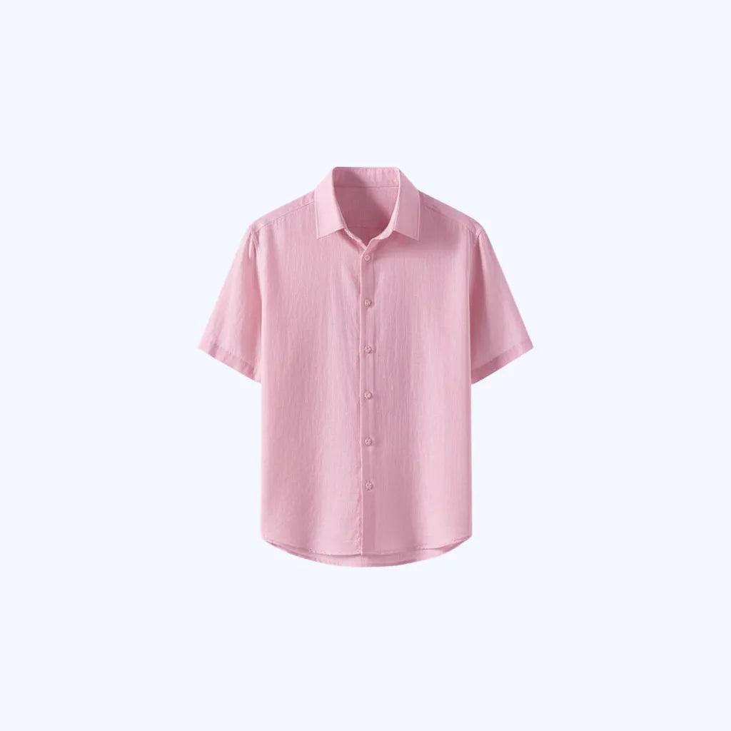 Camicia in lino a maniche corte