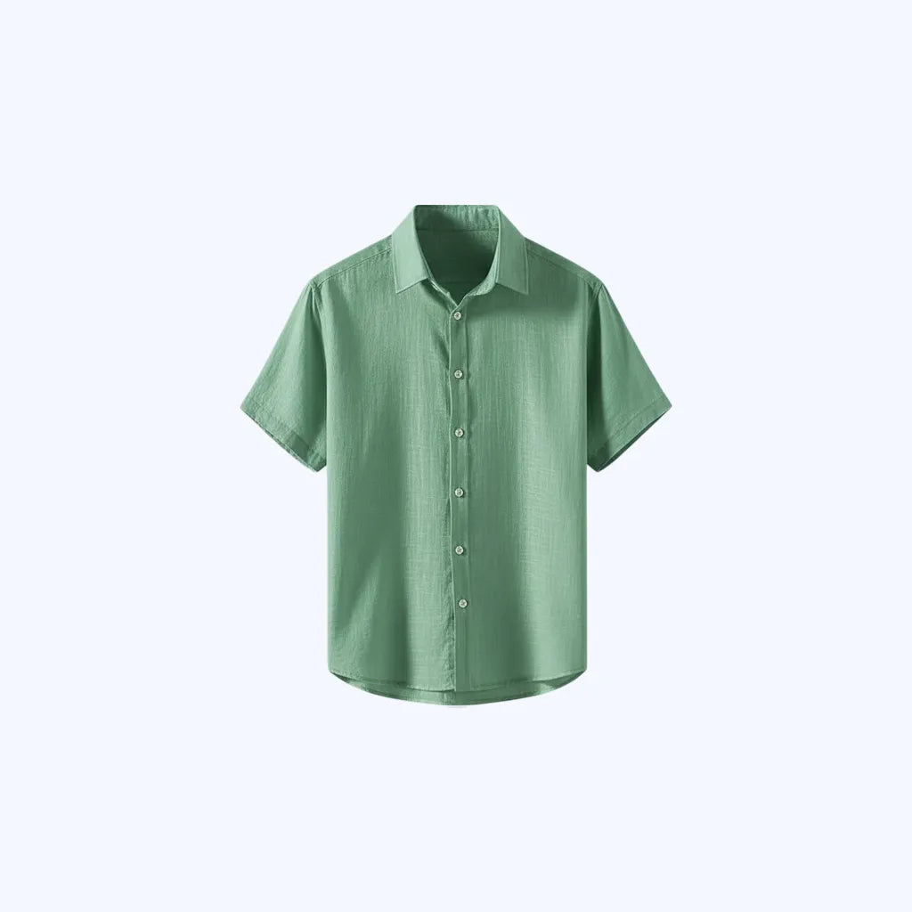 Camicia in lino a maniche corte