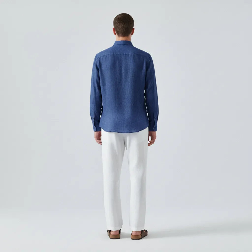 Camicia in lino al 100%