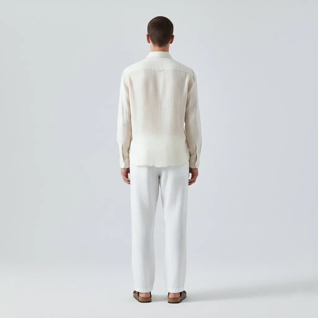 Camicia in lino al 100%
