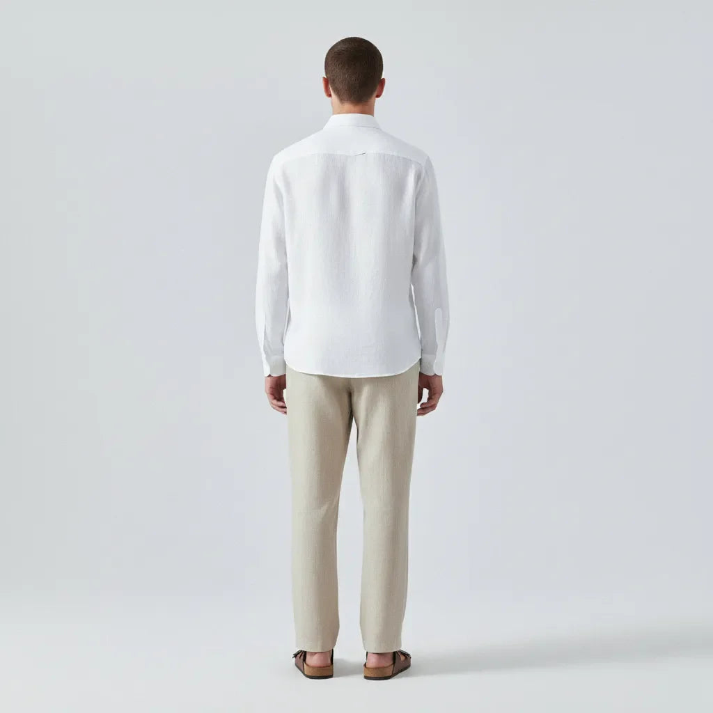 Camicia in lino al 100%