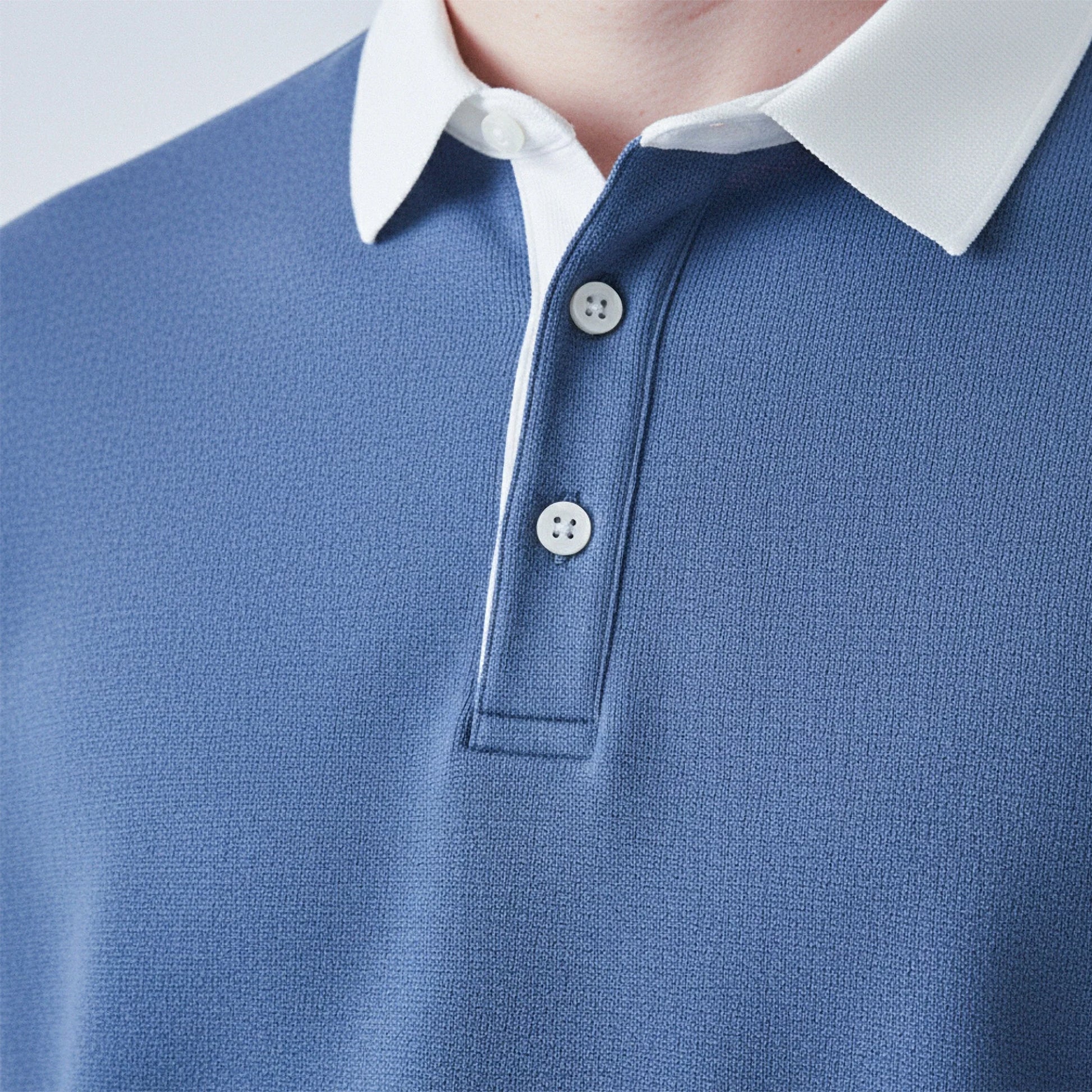 Maglione in cotone con colletto polo