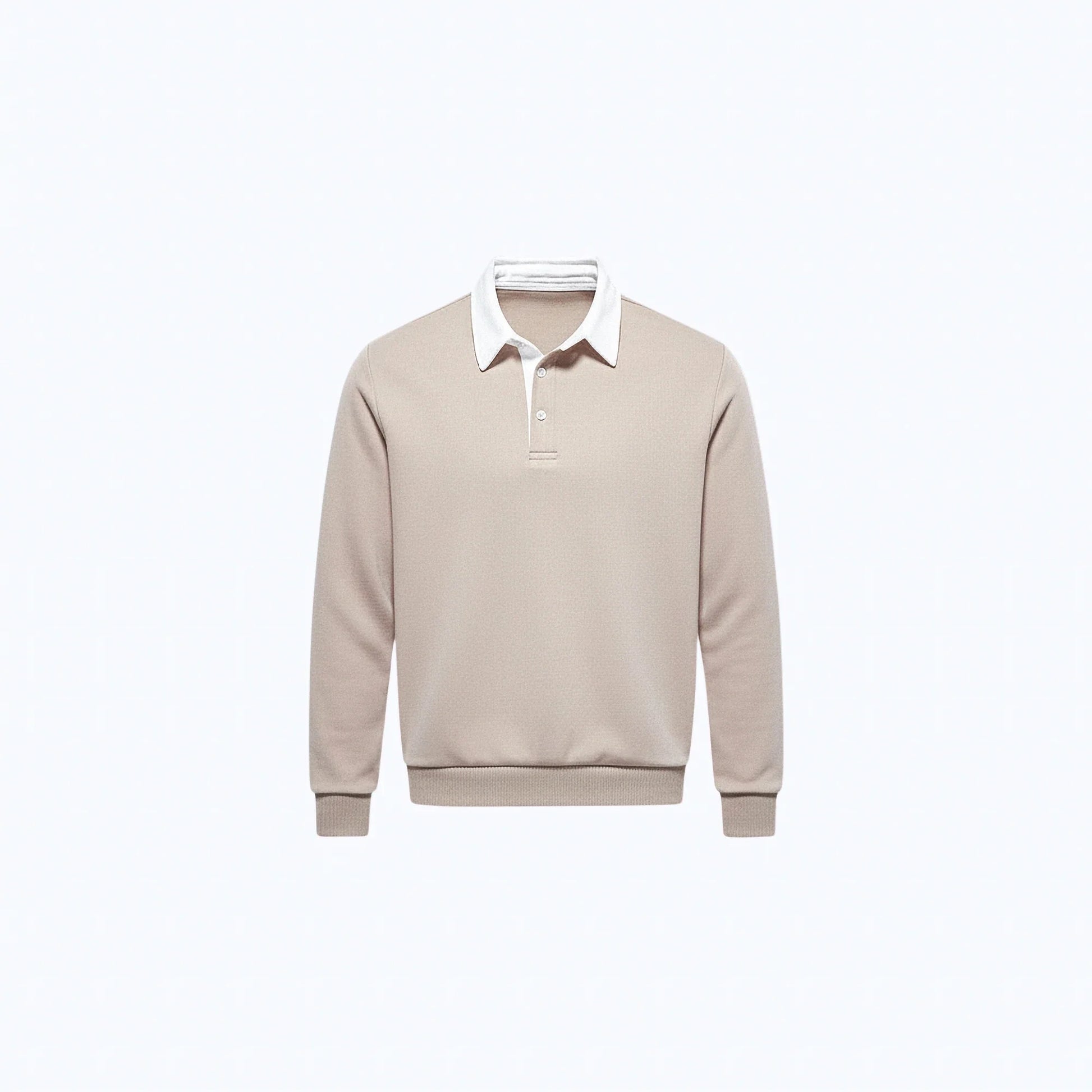 Maglione di cotone a collo polo