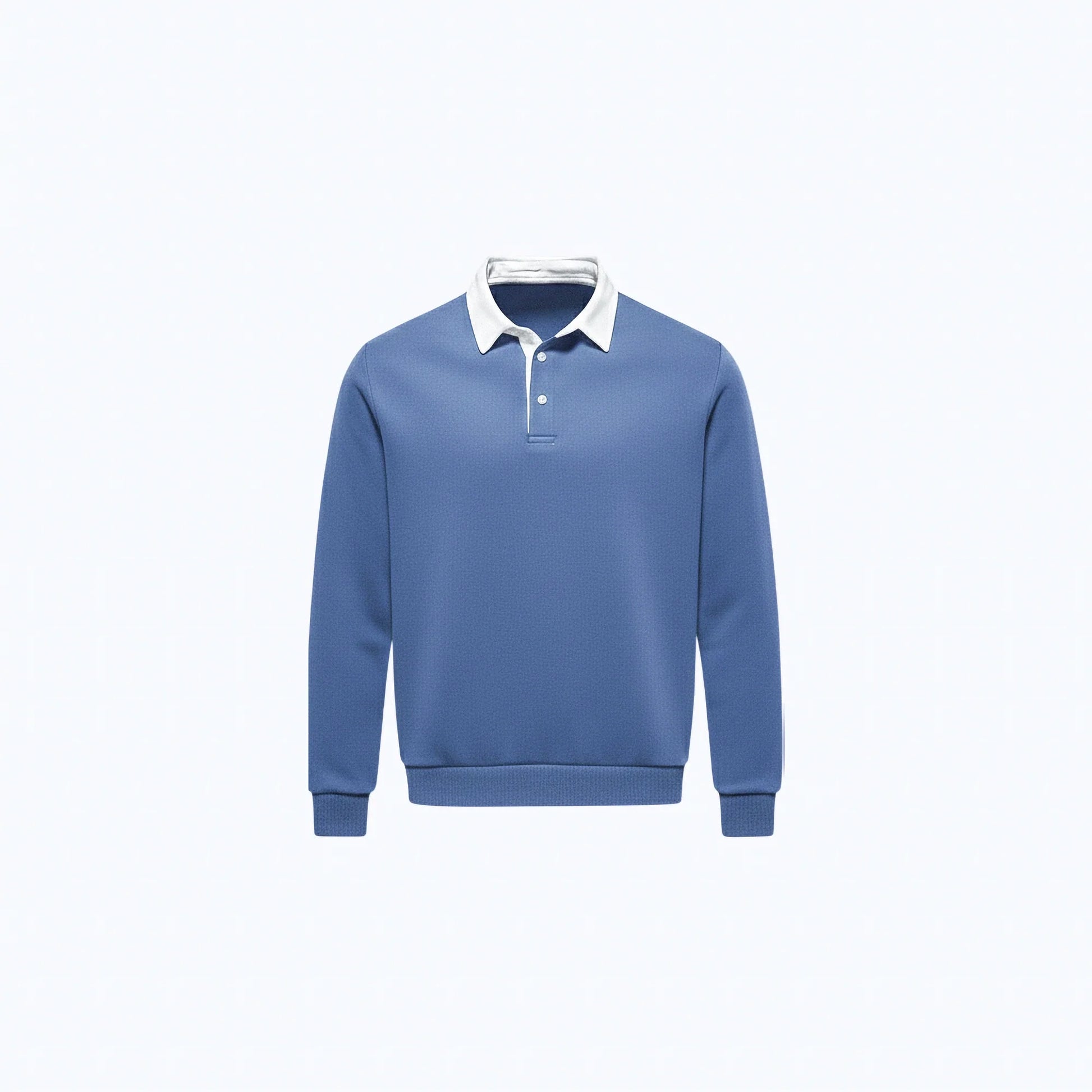 Maglione in cotone con colletto polo