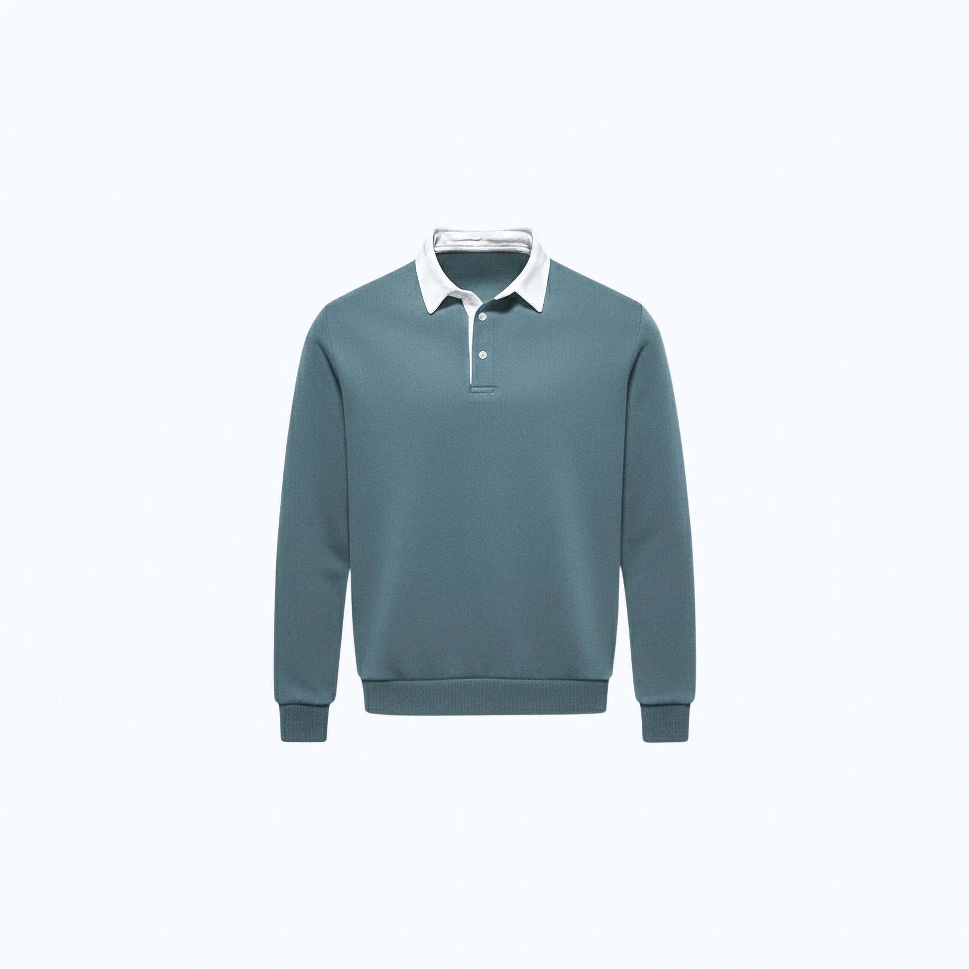 Maglione in cotone con colletto polo