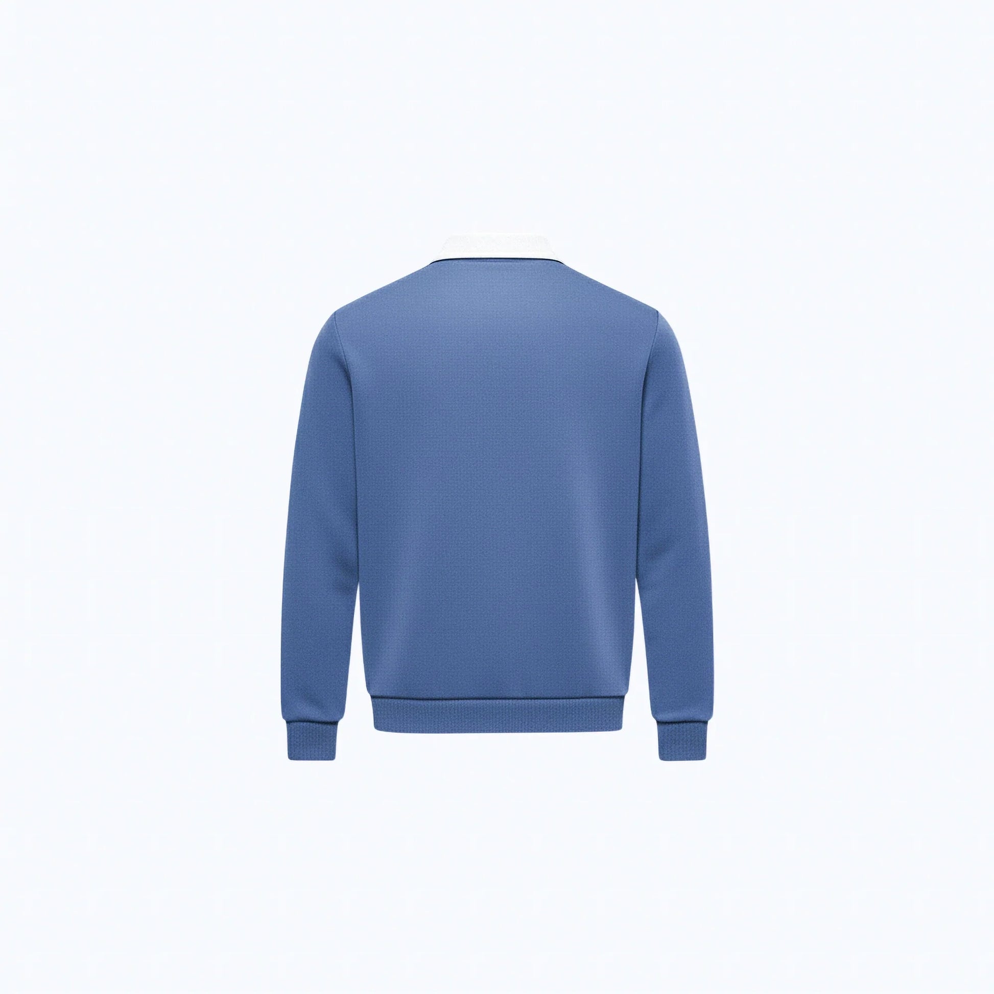 Maglione in cotone con colletto polo