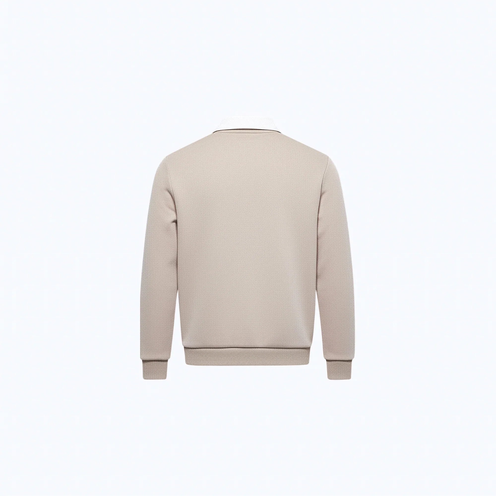 Maglione in cotone con colletto polo