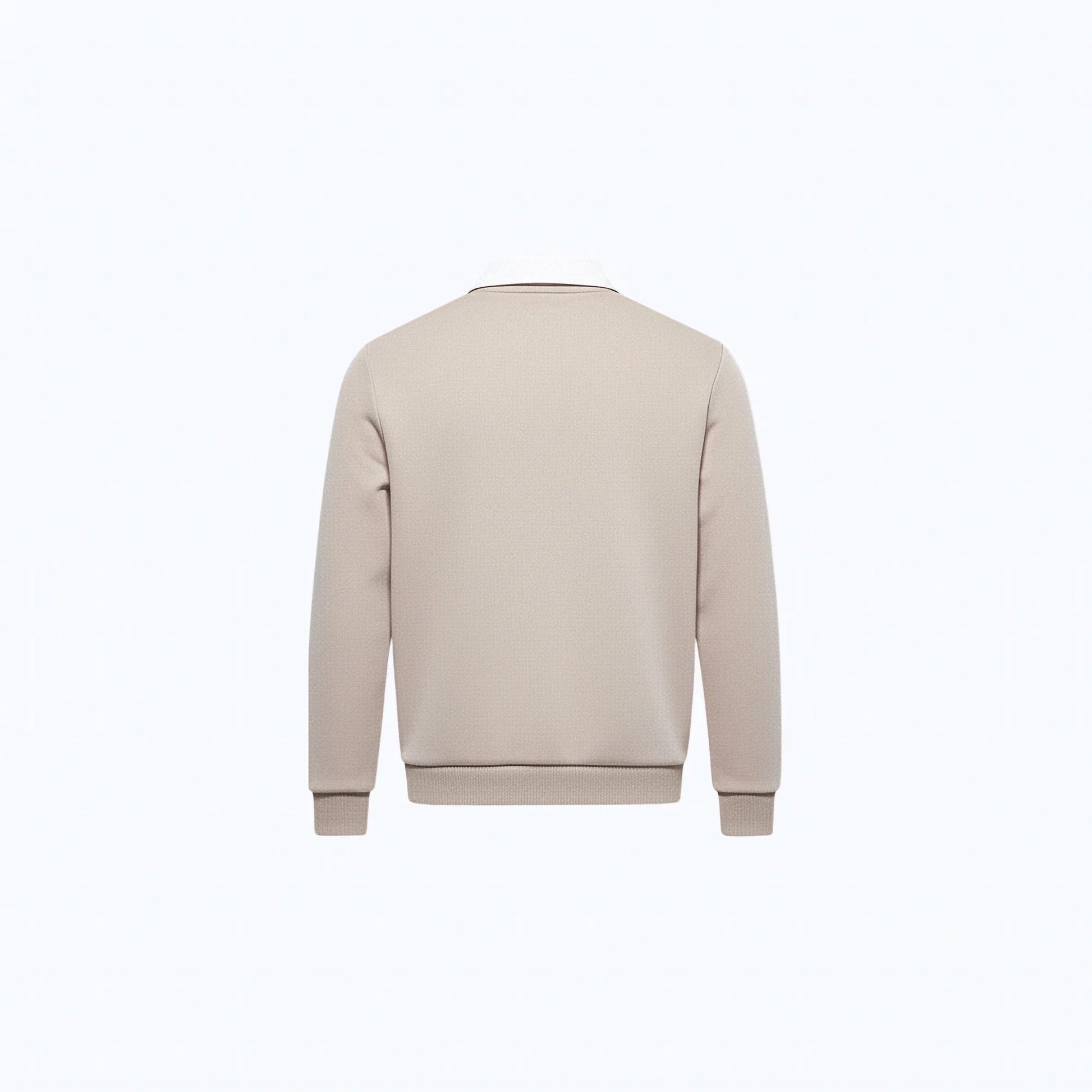 Maglione in cotone con colletto polo