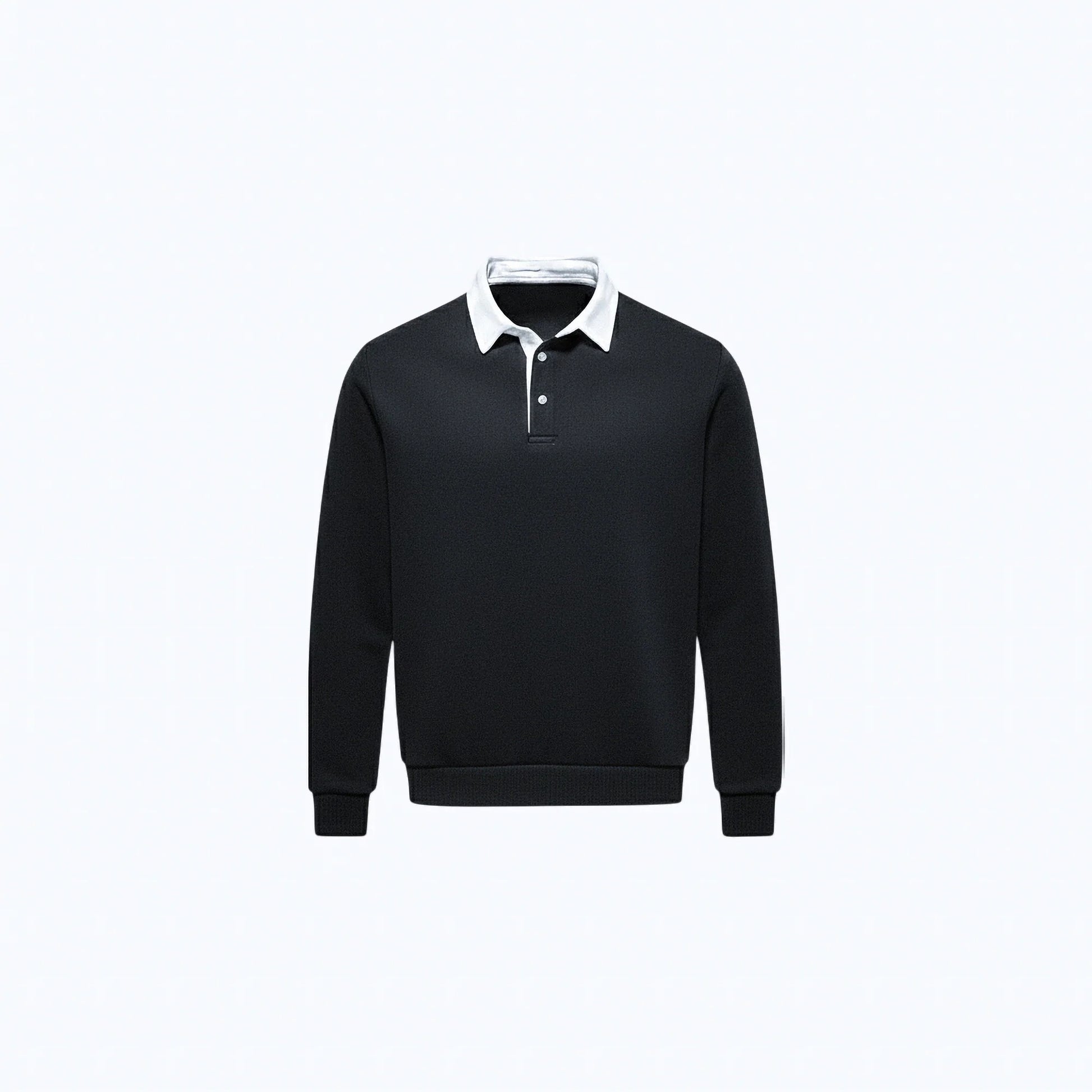 Maglione di cotone con colletto polo