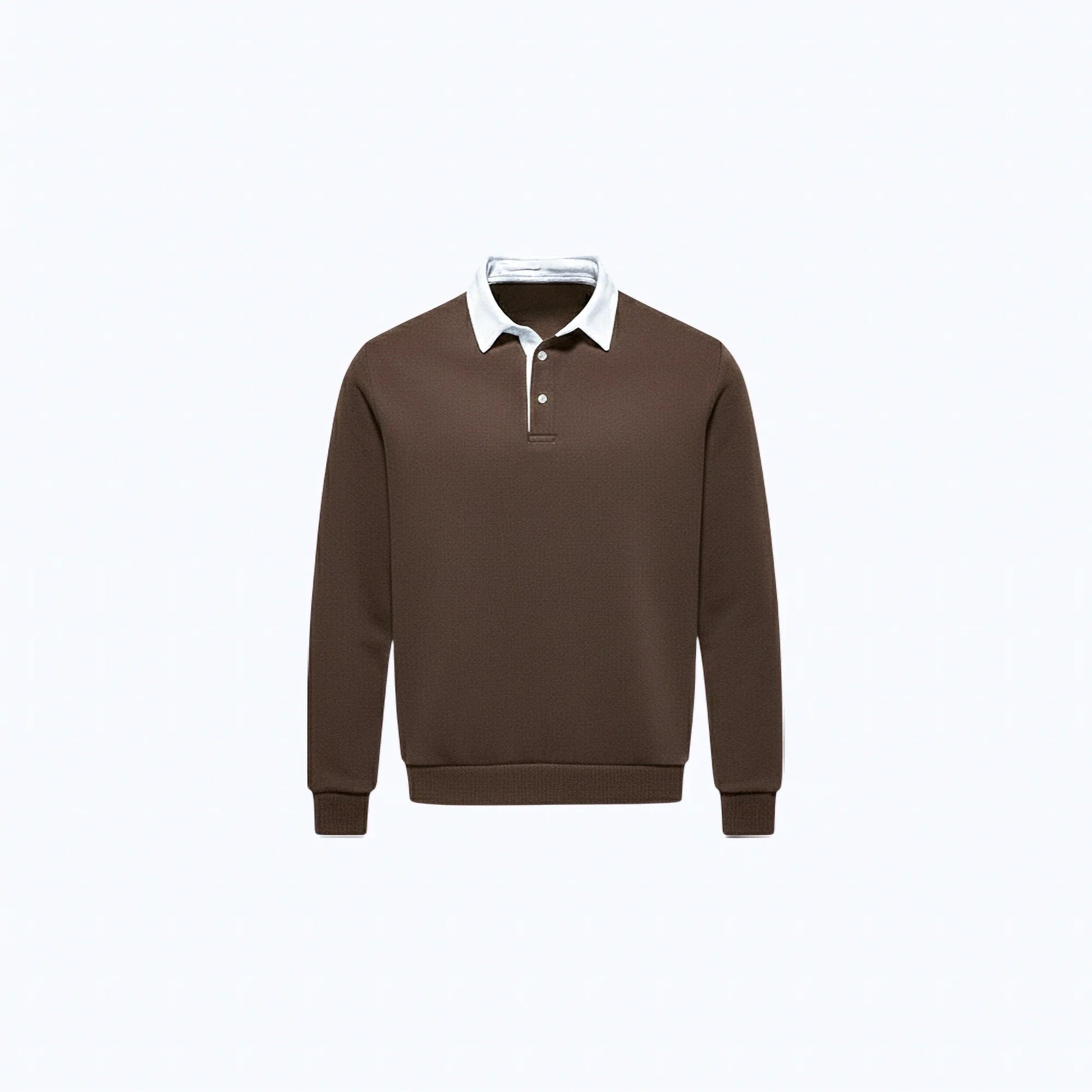 Maglione di cotone con collo polo