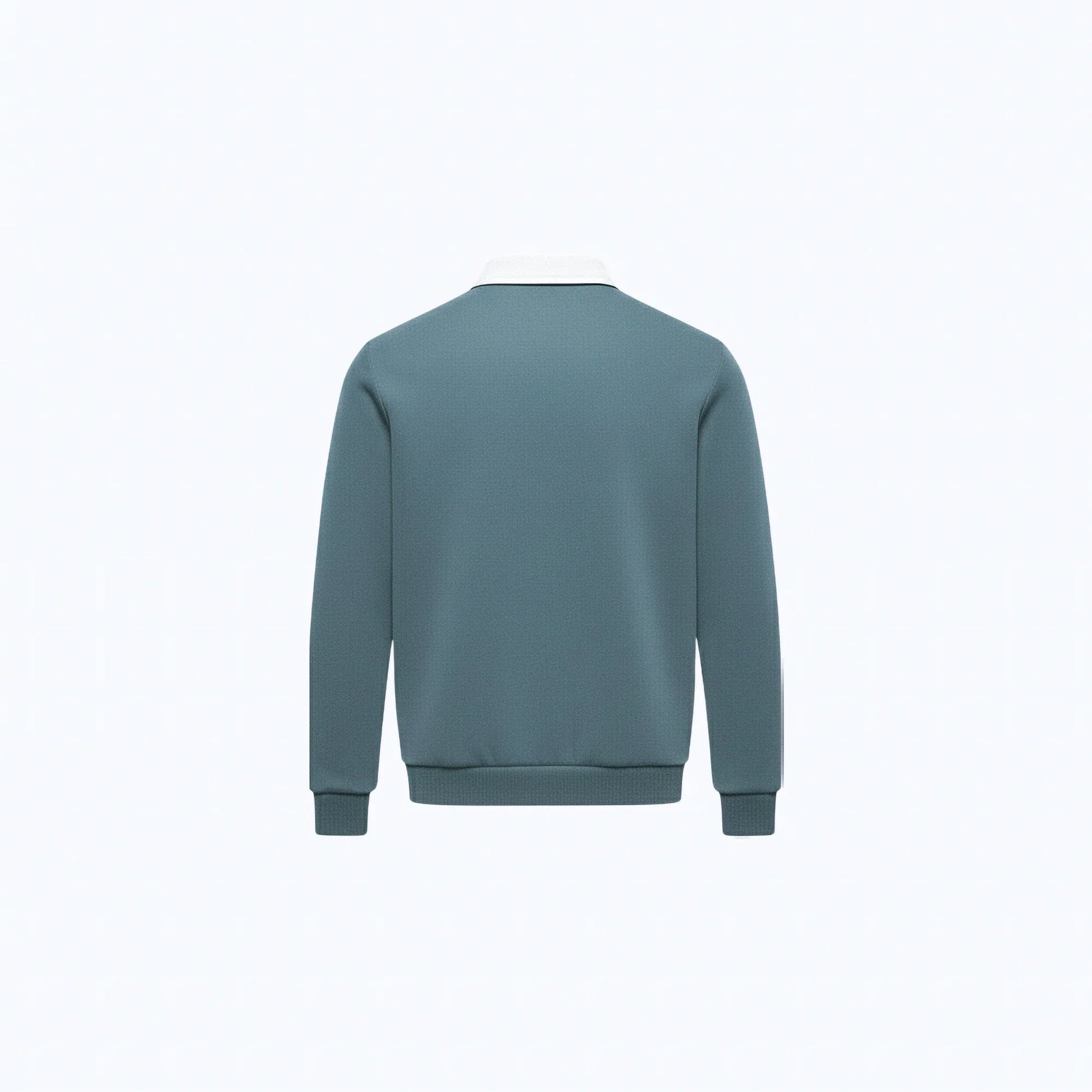 Maglione di cotone con colletto polo