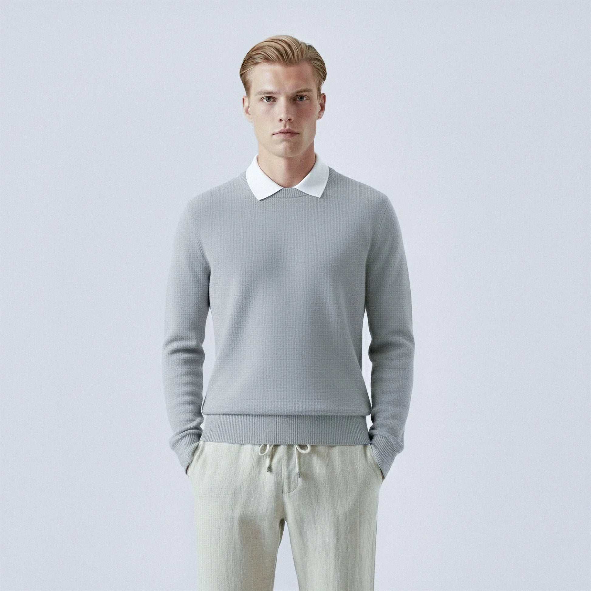 Maglione in lana a girocollo