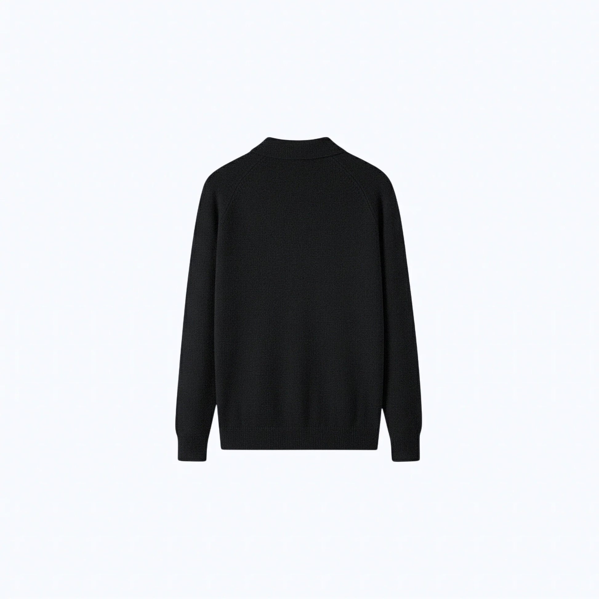 Maglione di lana con collo polo