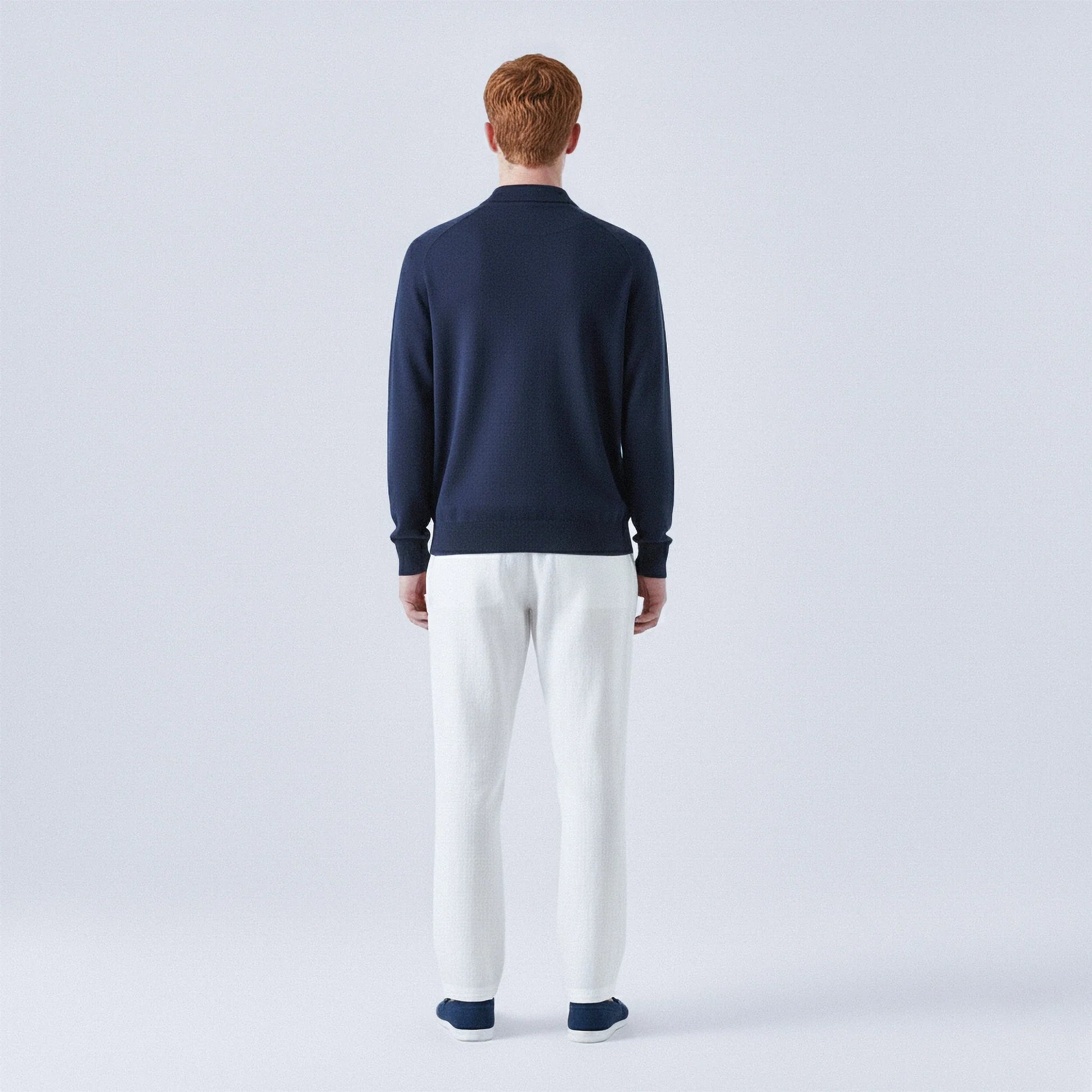 Maglione in lana a polo