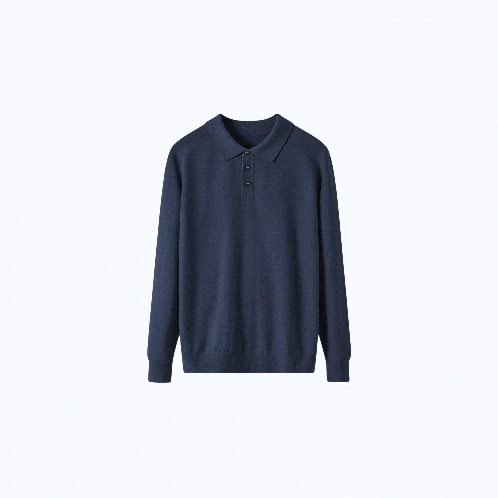 Maglione in lana con collo polo