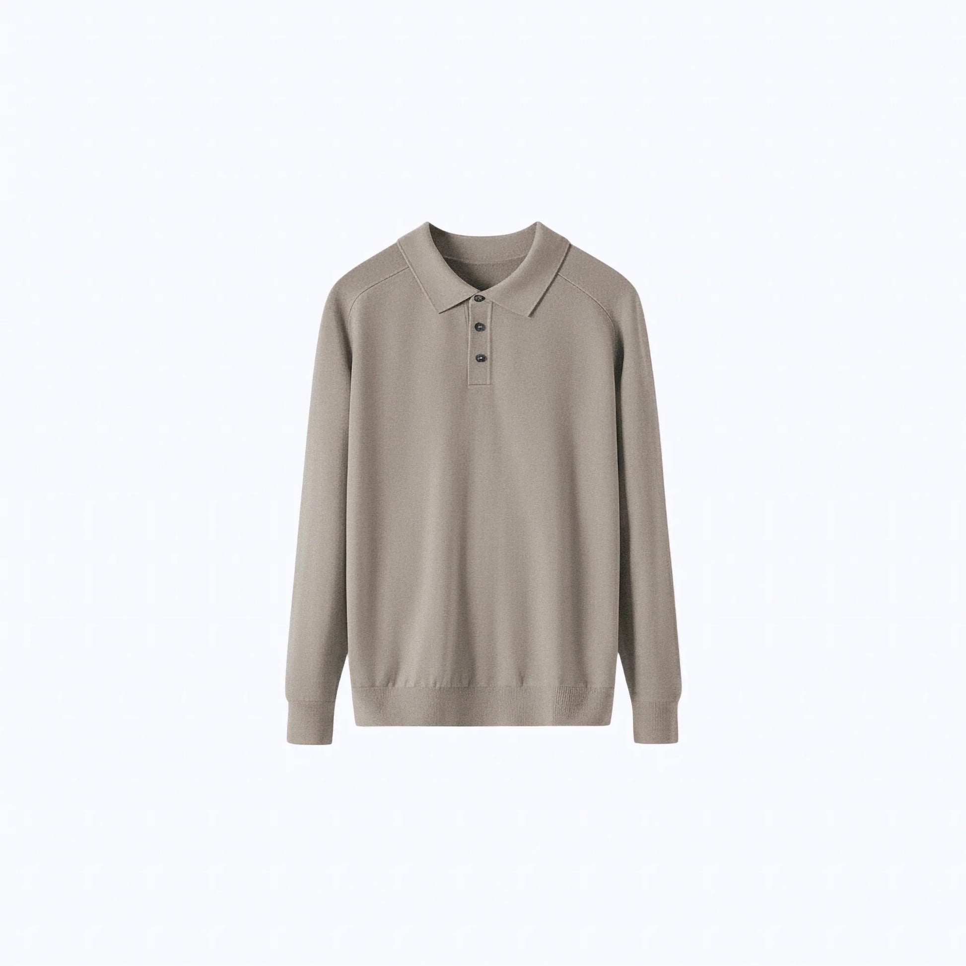 Maglione di lana con collo polo